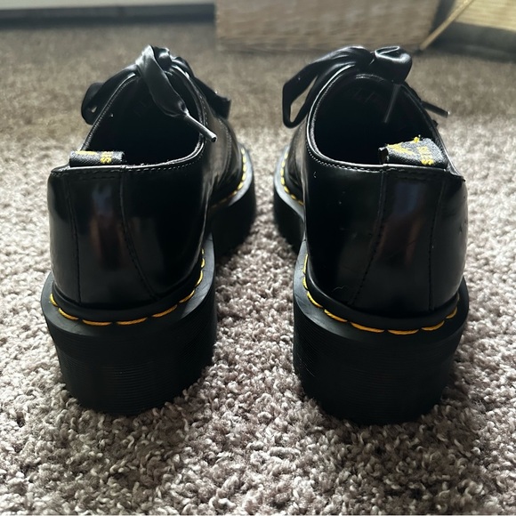 Dr Martens Black Leather Holly Oxford Tie Up Loafers Size 6 - Picture 5 of 10